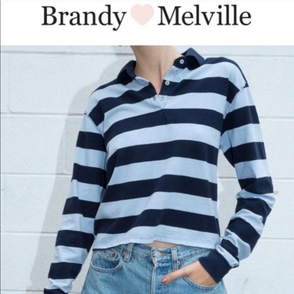 Brandy Melville/ John Galt Collared striped shirt